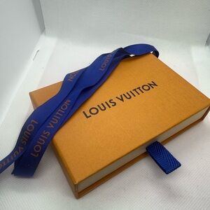 Louis Vuitton Saffron Box with Royal Blue Ribbon